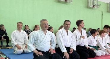 Экзамены айкидо. Фото