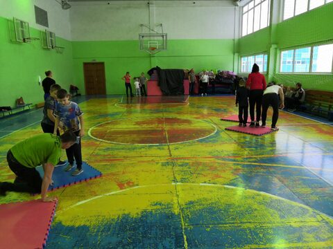 Веселые старты "Спортивная семья" (1Г, 2Г, 2Д, 3Г классы) (СОШ №59) (октябрь 2019 года)