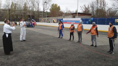 Открытие спортивной площадки школы №34
