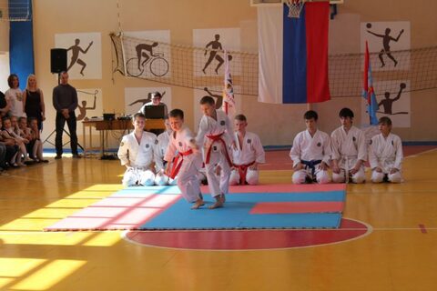 Показательные выступления в школе №111