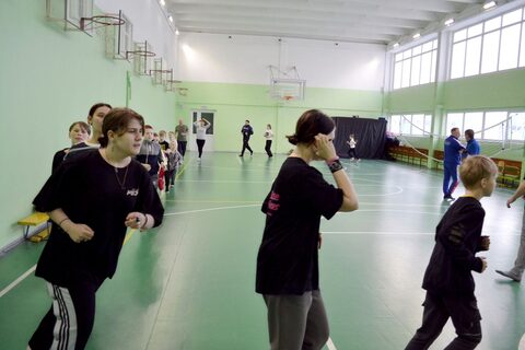 Тренировка по Айкидо и боксу