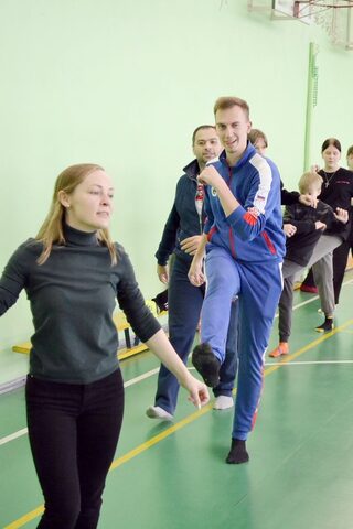 Тренировка по Айкидо и боксу