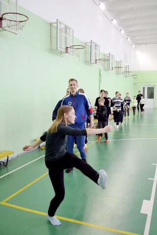 Тренировка по Айкидо и боксу