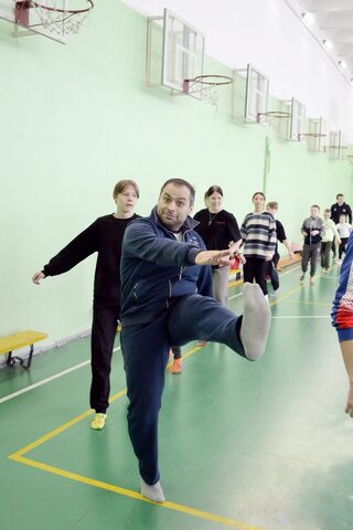 Тренировка по Айкидо и боксу