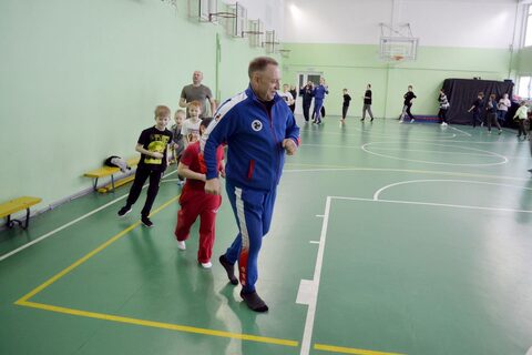 Тренировка по Айкидо и боксу