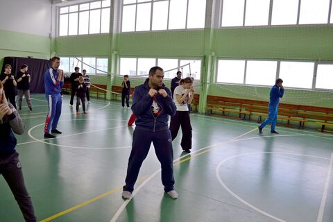 Тренировка по Айкидо и боксу