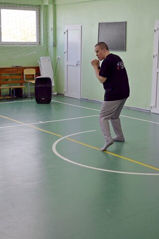 Тренировка по Айкидо и боксу