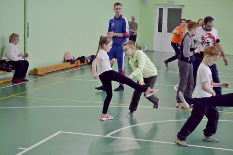 Тренировка по Айкидо и боксу