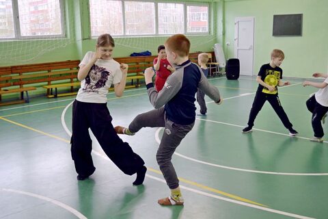 Тренировка по Айкидо и боксу
