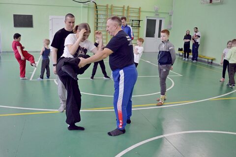 Тренировка по Айкидо и боксу
