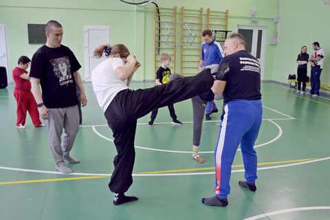 Тренировка по Айкидо и боксу