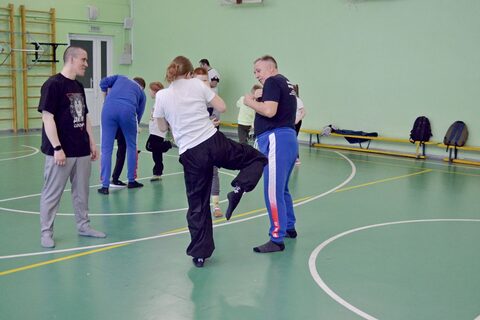 Тренировка по Айкидо и боксу