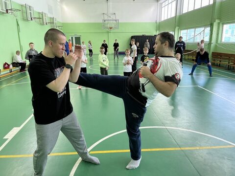 Тренировка по Айкидо и боксу